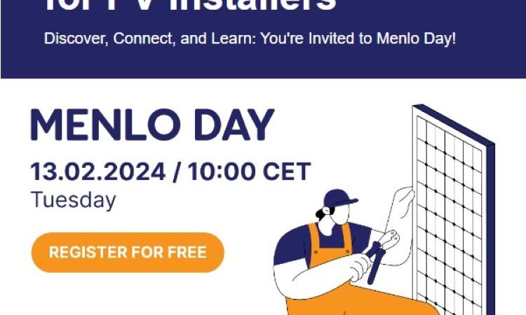 Menlo Day. Conferință online pentru instalatorii de panouri fotovoltaice
